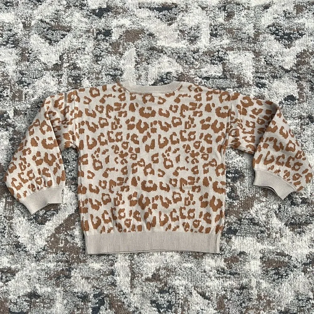 GAP Kids Leopard Print Sweater NWT Size 5T